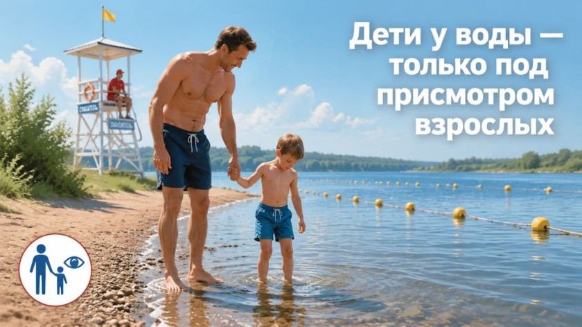 Пик жары - время быть особенно внимательными у воды!