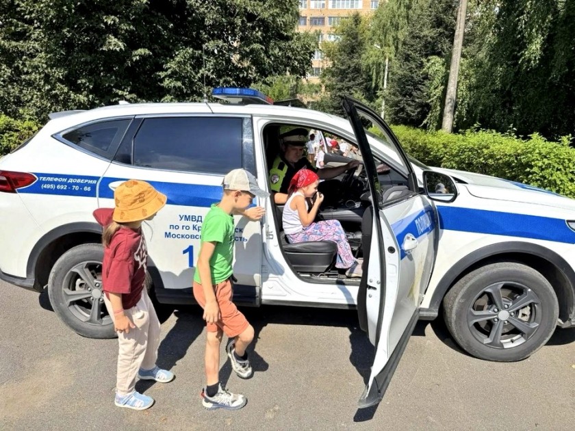 Тематическое занятие по правилам безопасного поведения на дороге организовала красногорская Госавтоинспекция для дошкольников