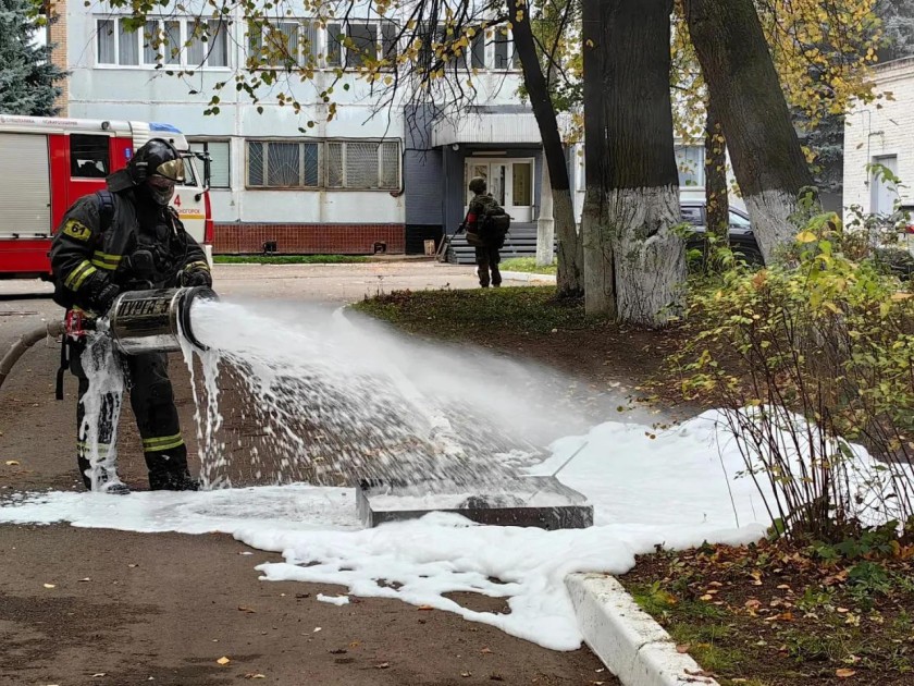 В Красногорске отработали действия при чрезвычайной ситуации