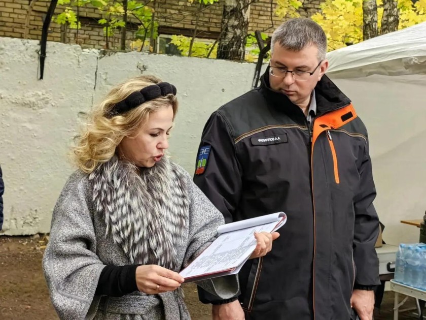 В Красногорске отработали действия при чрезвычайной ситуации