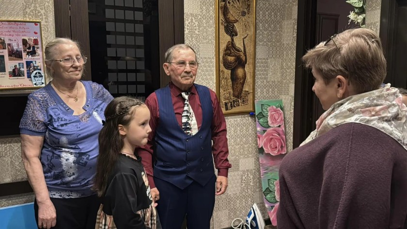 80 лет в окружении большой семьи