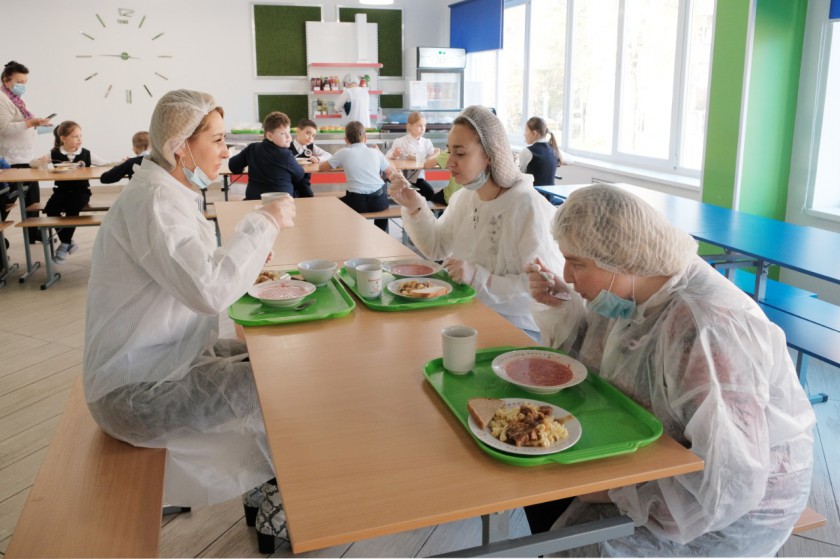 Школьный обед в красногорской гимназии № 5 оценили родители