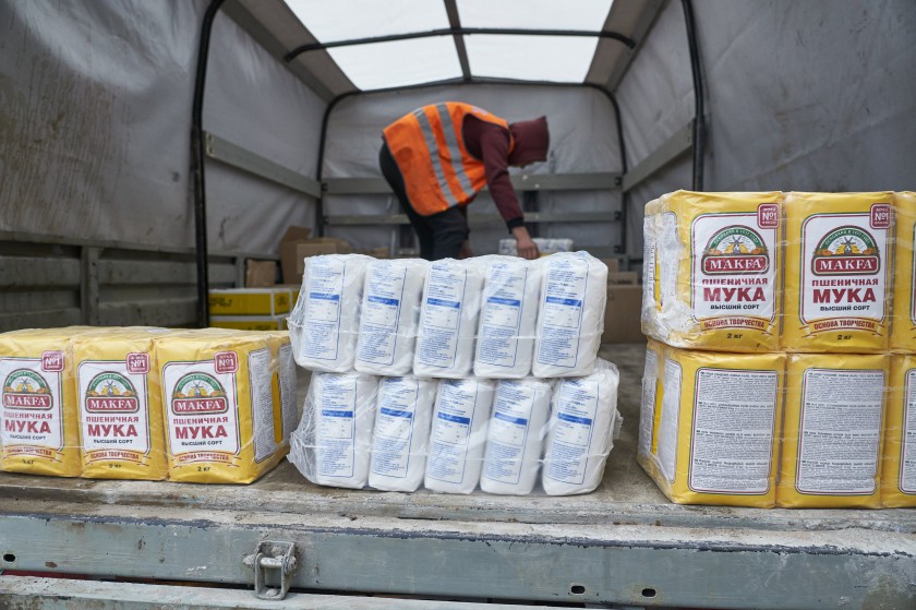 Красногорские волонтеры доставляют продуктовые наборы пожилым людям и многодетным семьям