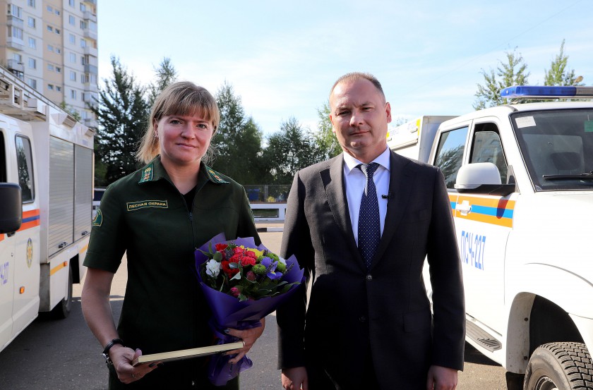 Алексей Спасский поблагодарил спасателей за тушение лесного пожара