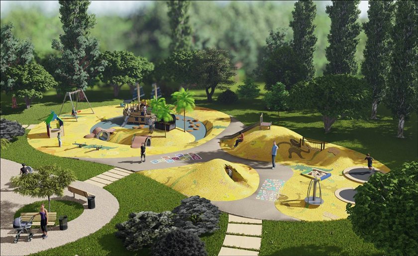 11 уникальных детских площадок устанавливают в парках Московской области