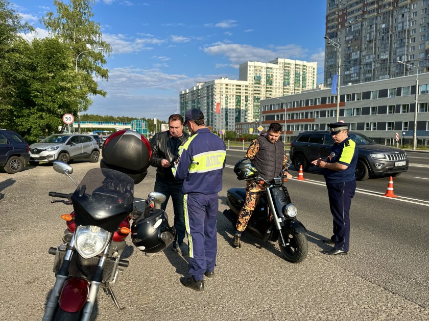 Акция «Мотодвижение без нарушения» прошла в Красногорске