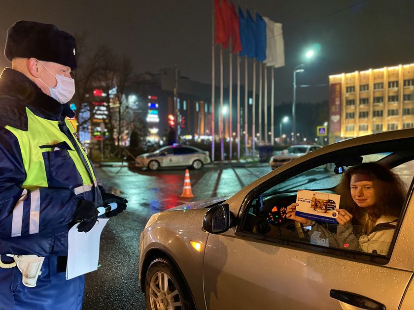 Массовые проверки  "Нетрезвый водитель" проходят на территории г.о. Красногорск