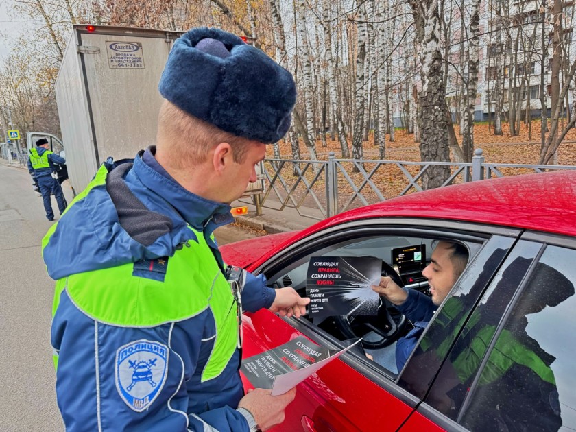 СОТРУДНИКИ ПОДМОСКОВНОЙ ГОСАВТОИНСПЕКЦИИ ПРОВЕЛИ СОЦИАЛЬНУЮ АКЦИЮ, ПРИУРОЧЕННУЮ КО ВСЕМИРНОМУ ДНЮ ПАМЯТИ ЖЕРТВ ДТП