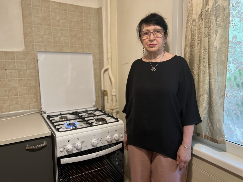 В Красногорске матери военнослужащего СВО заменили кухонную плиту