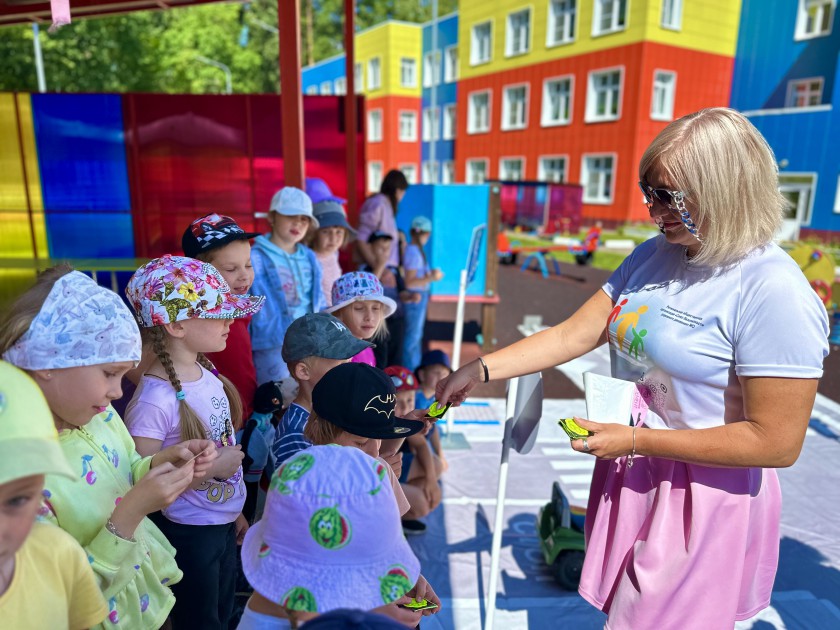 Акция «Моя безопасная прогулка» прошла в Красногорском детском садике