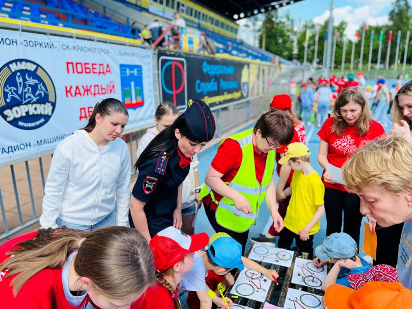 В Красногорске сотрудники Госавтоинспекции провели олимпиаду среди дошкольников