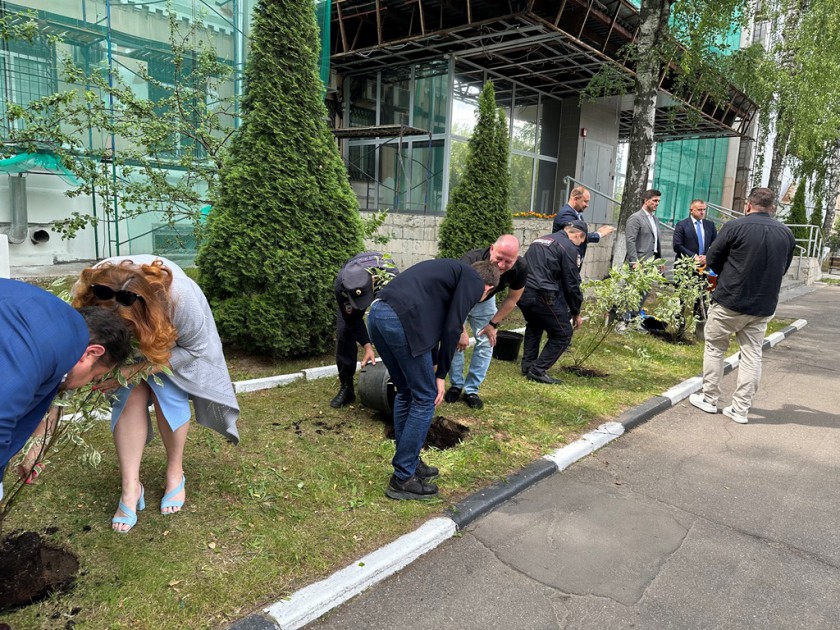 В Красногорске сотрудники полиции и общественники приняли участие в акции «Сад памяти»
