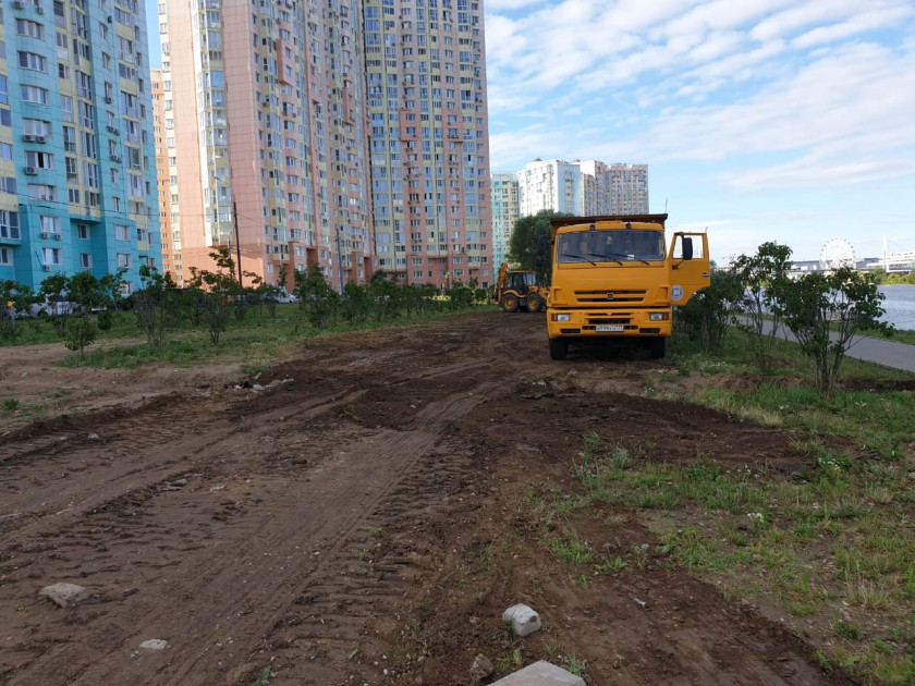 В «тихой зоне» набережной р. Москва началось благоустройство