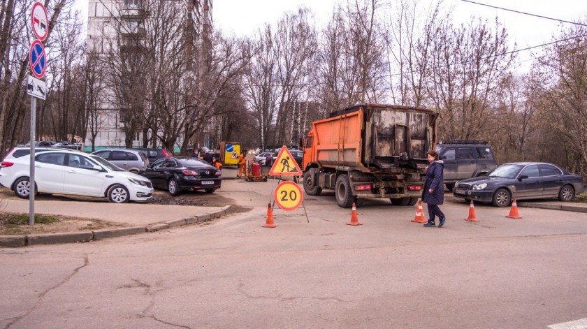 В Красногорске начался ямочный ремонт
