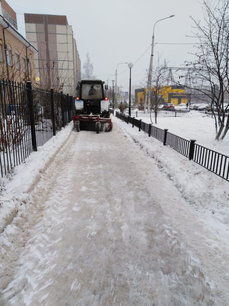 Уборка улиц в Красногорске переведена на круглосуточный график работы