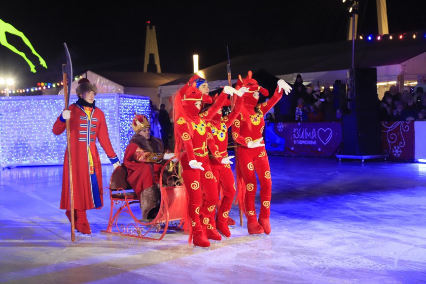 Спектакль на льду «Царевна-лягушка» прошел в Красногорске