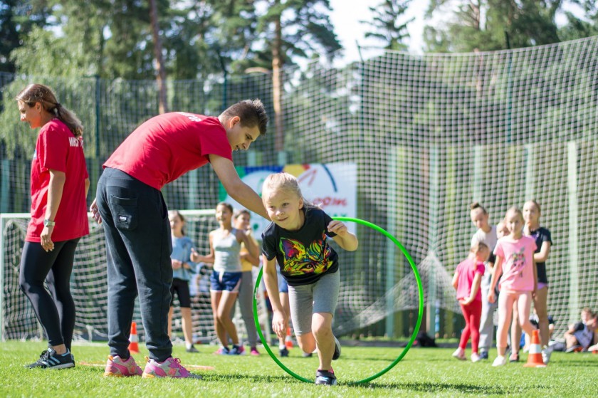 Спортивный праздник провели в красногорском детском городке