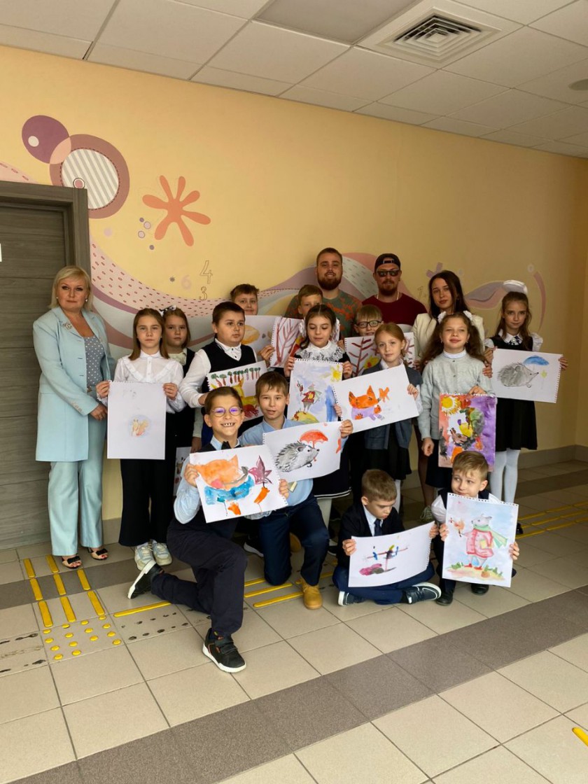 Для детей из Красногорска провели мастер-класс по живописи
