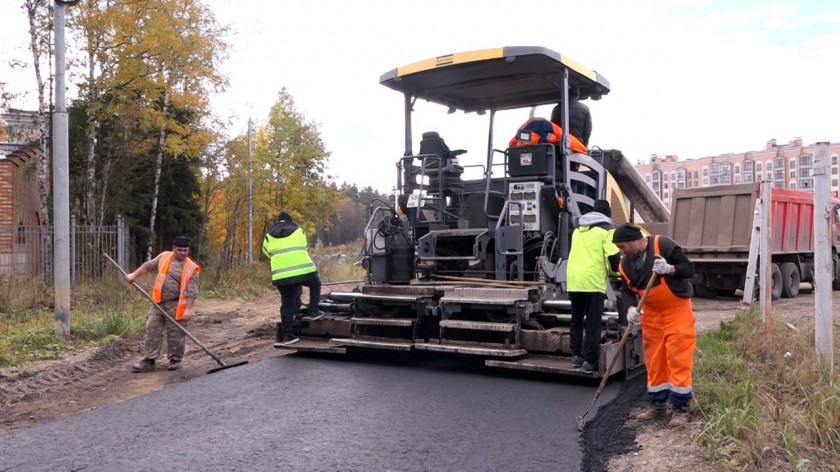 В ЖК «Митино О2» завершился ремонт подъездной бетонной дороги