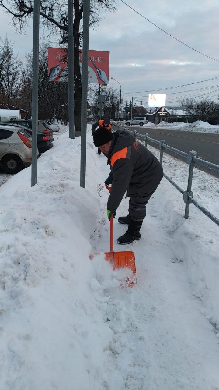 Уборка снега в Ильинском