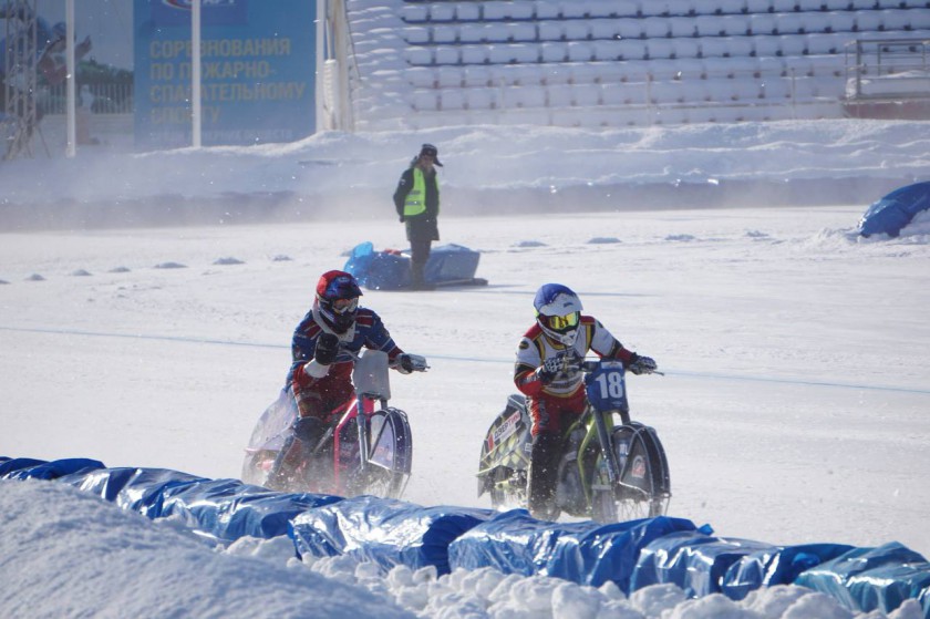 Команда ледовых гладиаторов из Красногорска заняла 3 место в Командном Чемпионате России по мотогонкам на льду высшей лиги