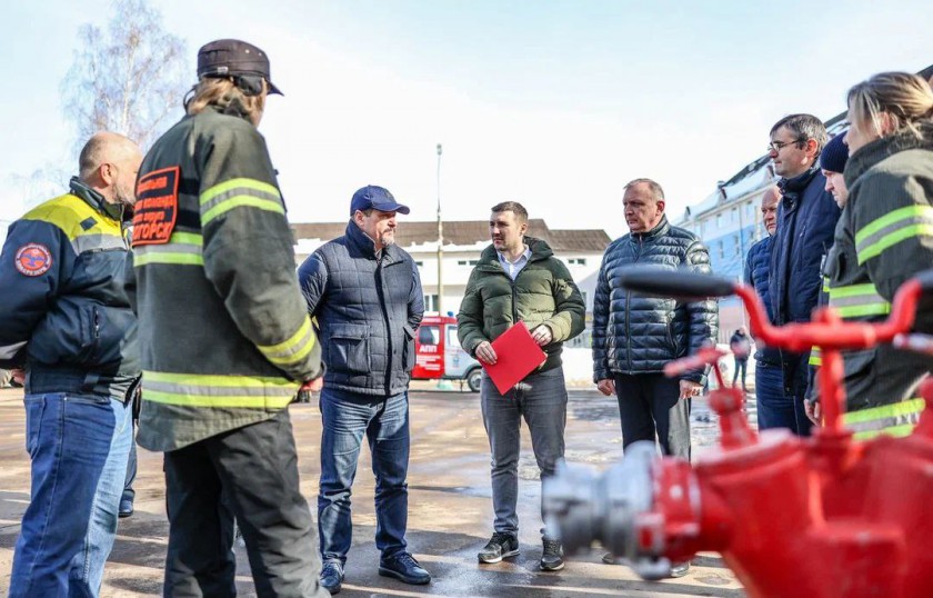 В Красногорске прошел смотр готовности сил и средств к безаварийному пропуску паводковых вод