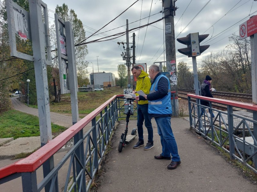 «Сохрани себе жизнь»: на станции МЦД «Красногорская» провели профилактический рейд