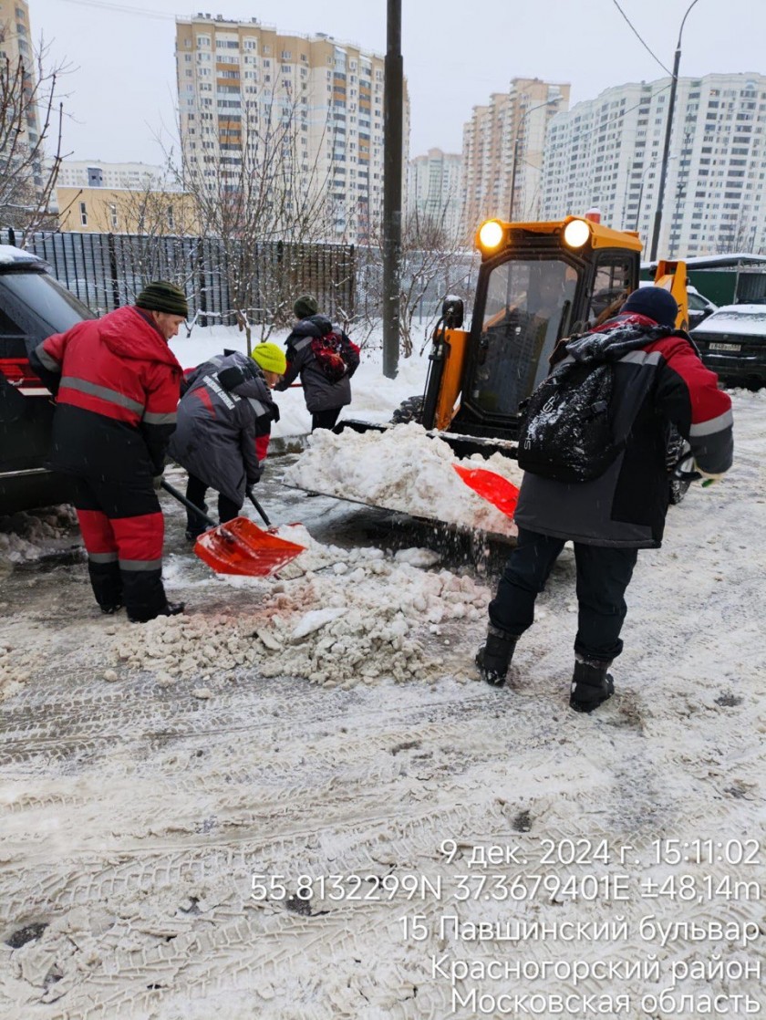 На территории городского округа Красногорск идёт масштабная уборка снега